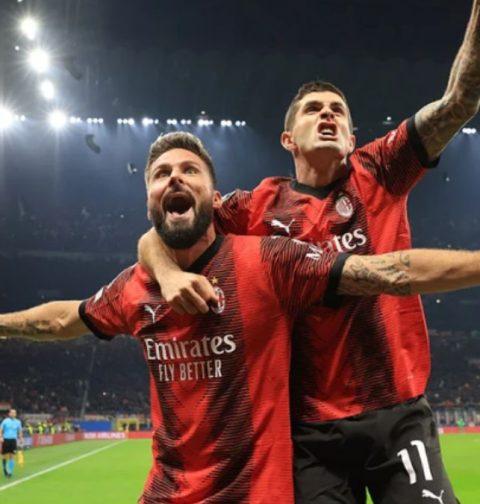 Giroud vs Psg PhotoCredit: AcMilan.com