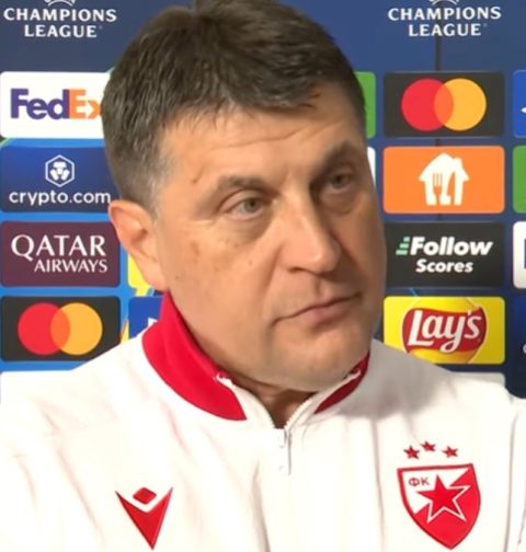Vladan Milojevic, allenatore della Stella Rossa