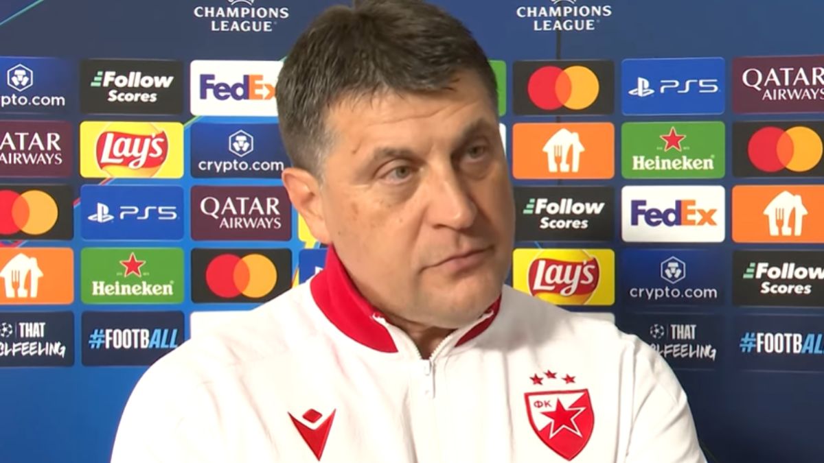Vladan Milojevic, allenatore della Stella Rossa