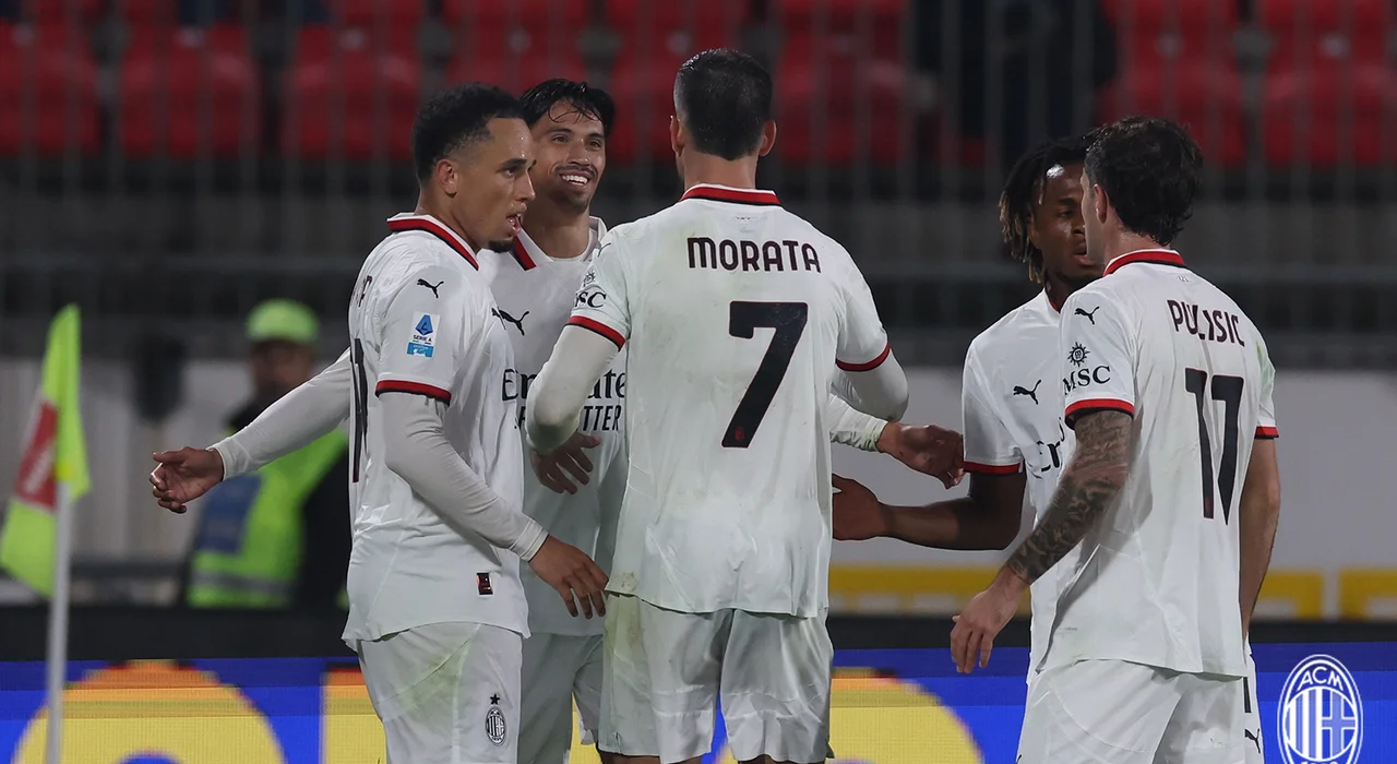Monza-Milan Morata, Reijnders, Okafor, Pulisic, Chukwueze -photocredit-acmilan.com